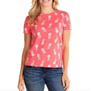 NWT New FRESH PRODUCE Pineapple Scoop Neck Tee